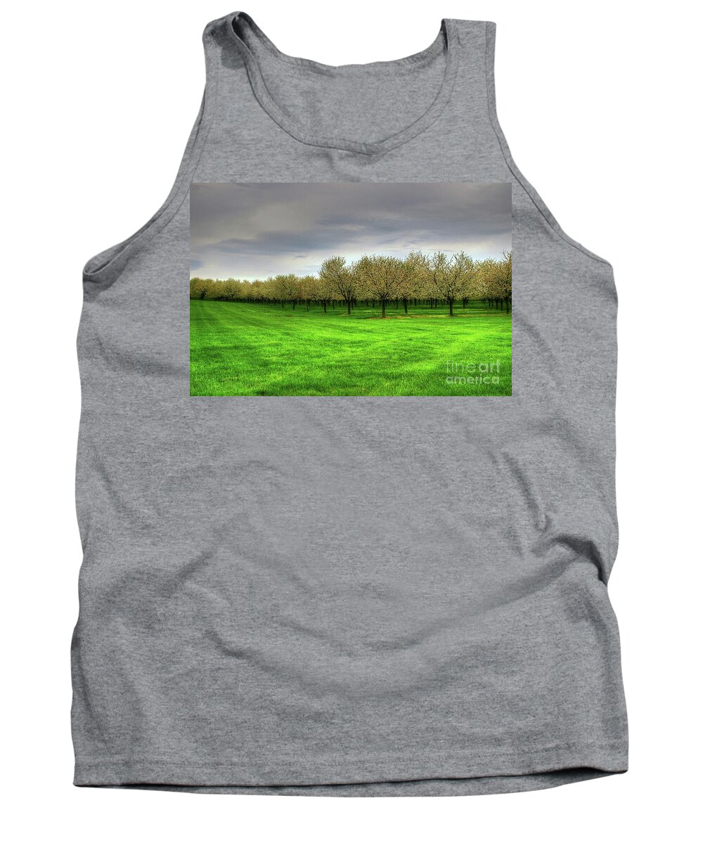 Cherry Tank Top featuring the photograph Cherry Trees Forever by Randy Pollard