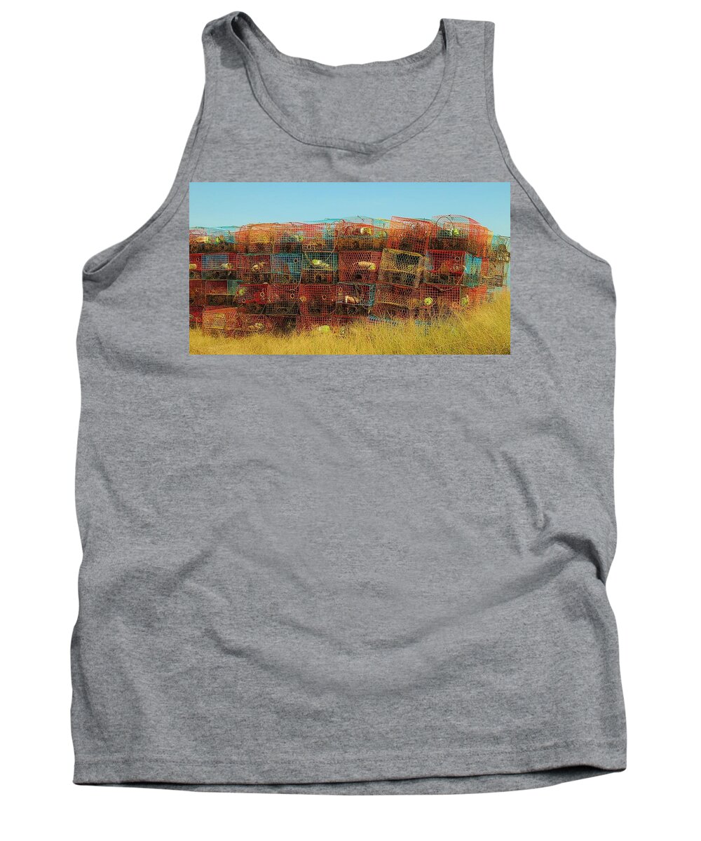 Chesapeake Bay Tank Top featuring the photograph Chesapeake Bay Crabbing by Christopher James