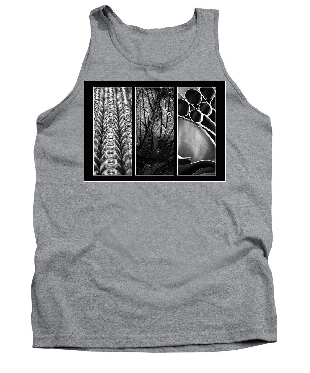 Circles Triptych Tank Top featuring the photograph Circles Triptych by Martina Fagan