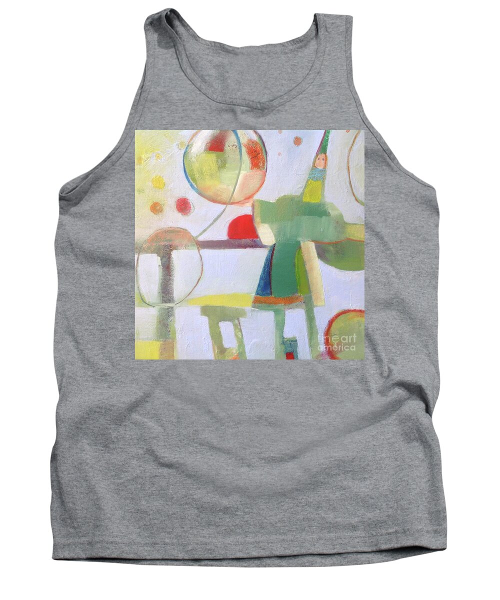 Circus Tank Top featuring the painting Circus Act by Michelle Abrams