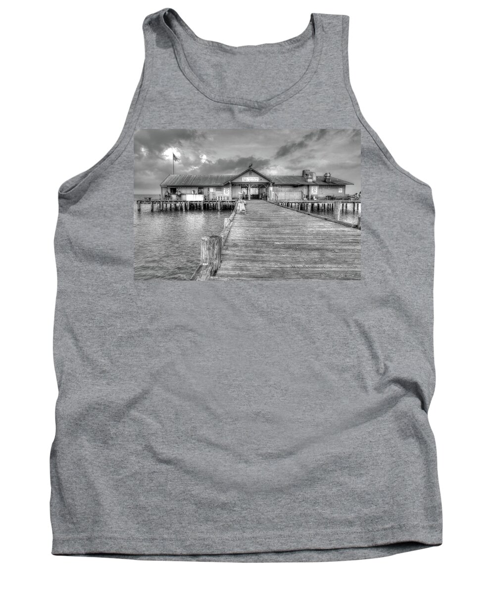 Florida Tank Top featuring the photograph City Pier Anna Maria Island by Paul Schultz