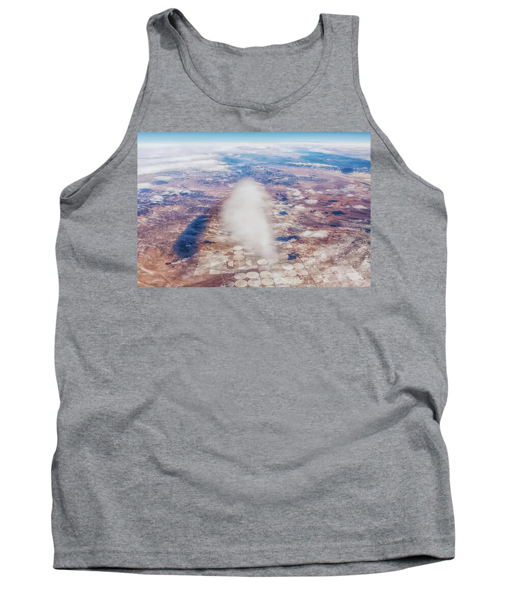 Landscape Tank Top featuring the photograph Clouds and Shadows by Marc Crumpler