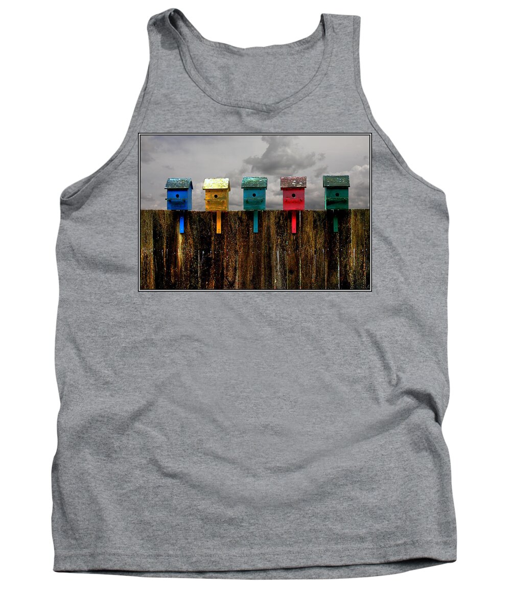 Birdhouse Tank Top featuring the photograph Clouds in the Flightpath by Wayne King