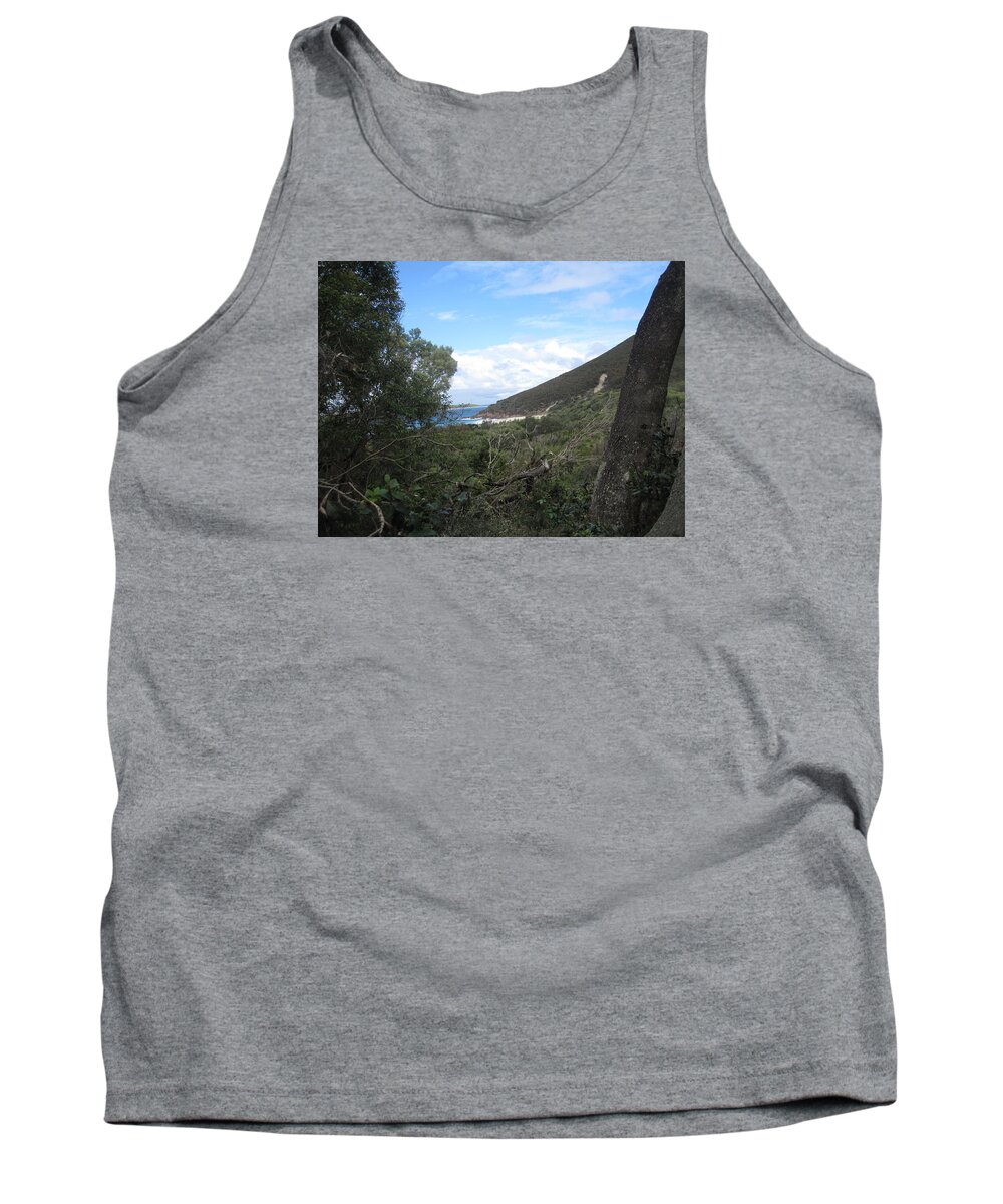 Trees Tank Top featuring the photograph Cloudy Day by Annie Staff