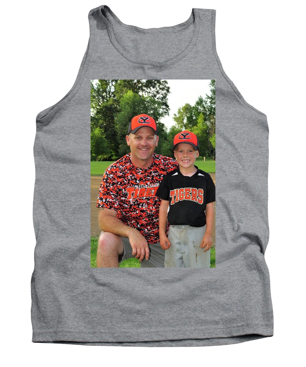  Tank Top featuring the photograph Coach Sodorff and Cody 9740 by Jerry Sodorff
