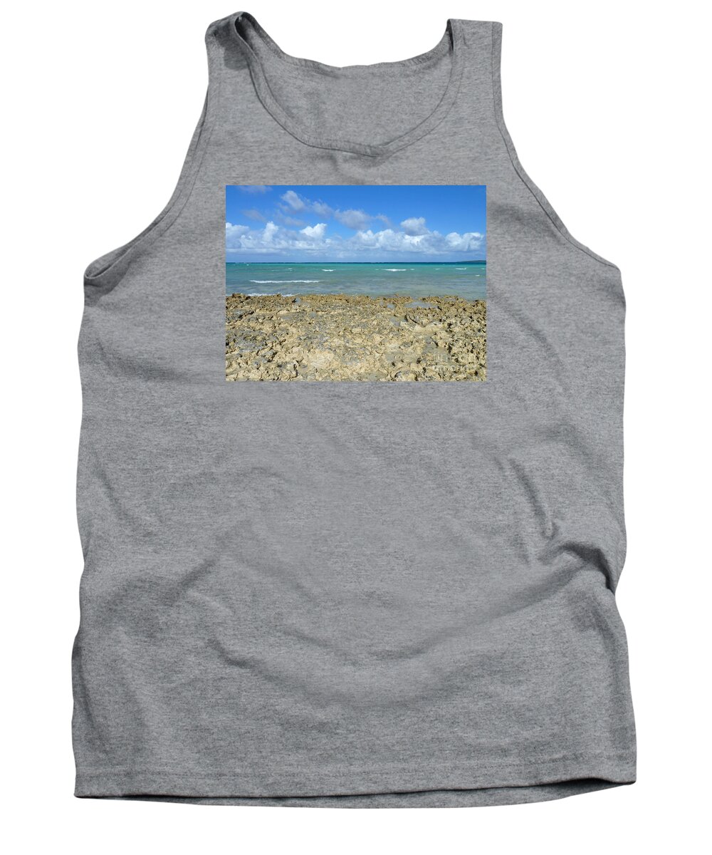 Photography Tank Top featuring the photograph Coast Sea and Sky by Francesca Mackenney