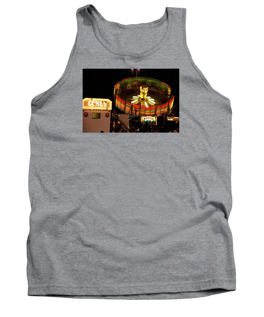 Circle Tank Top featuring the photograph Colorful Round Up Wheel by Jose Rojas