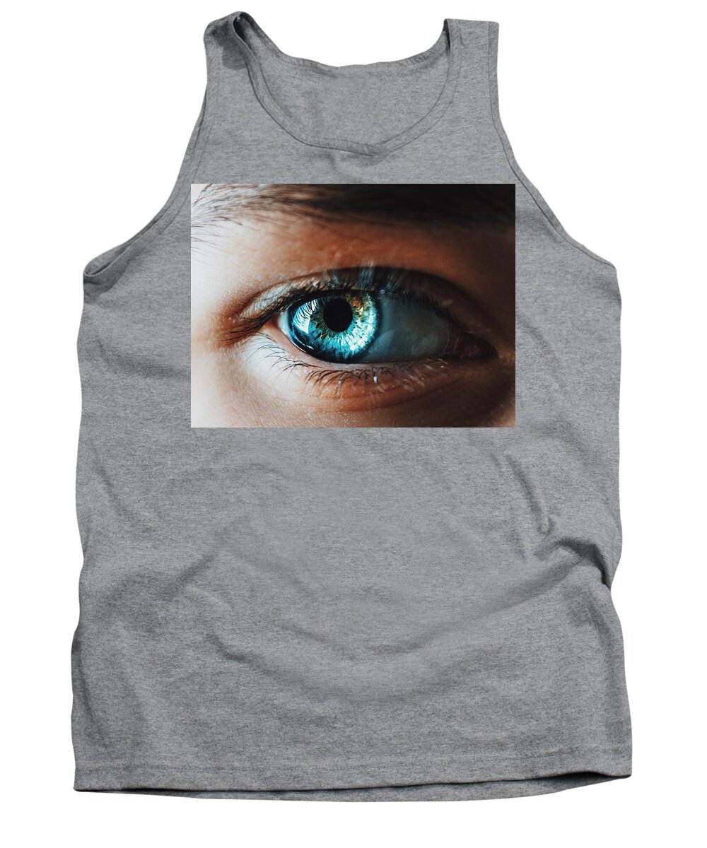 Eye Tank Top featuring the photograph Colors by Parker Cunningham
