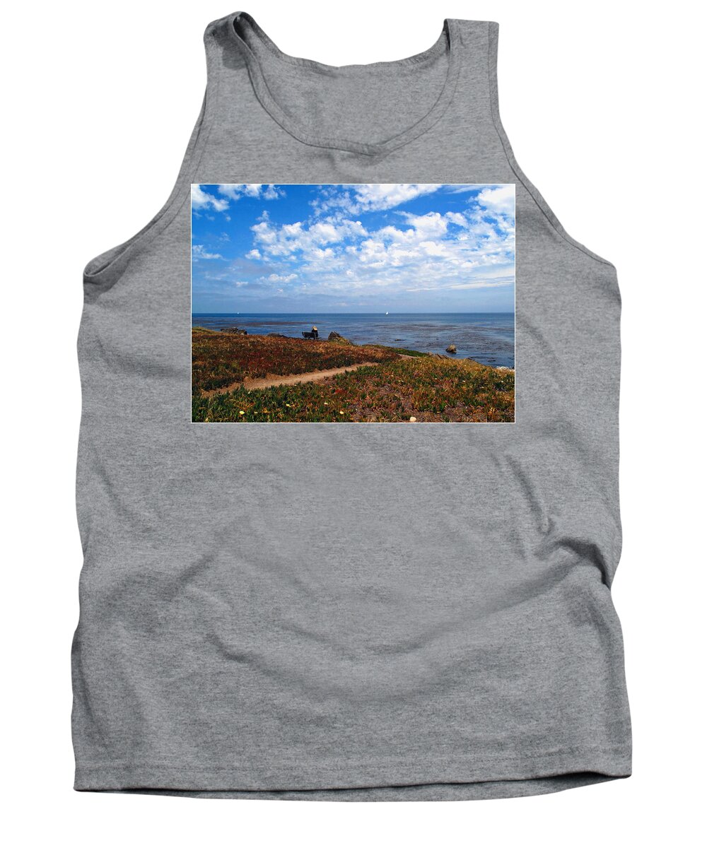 Beach Tank Top featuring the photograph Come Sit With Me by Joyce Dickens