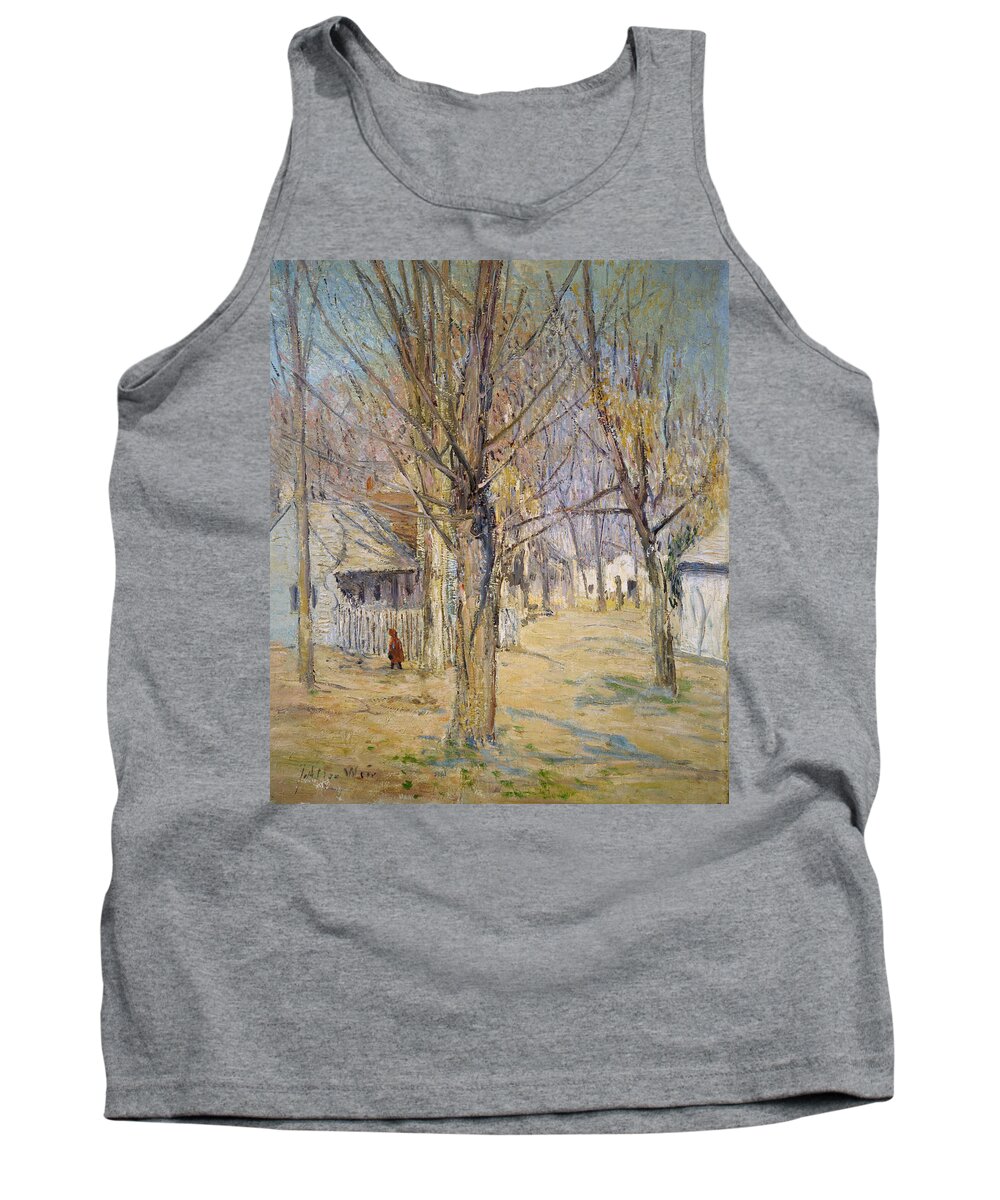American Art Tank Top featuring the painting Connecticut Village by Julian Alden Weir