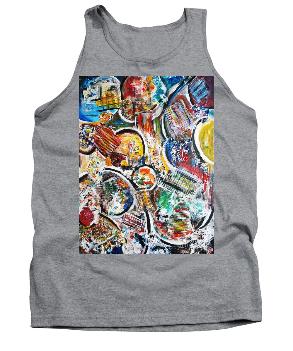 Acrylic Painting Tank Top featuring the painting Connection by Yael VanGruber