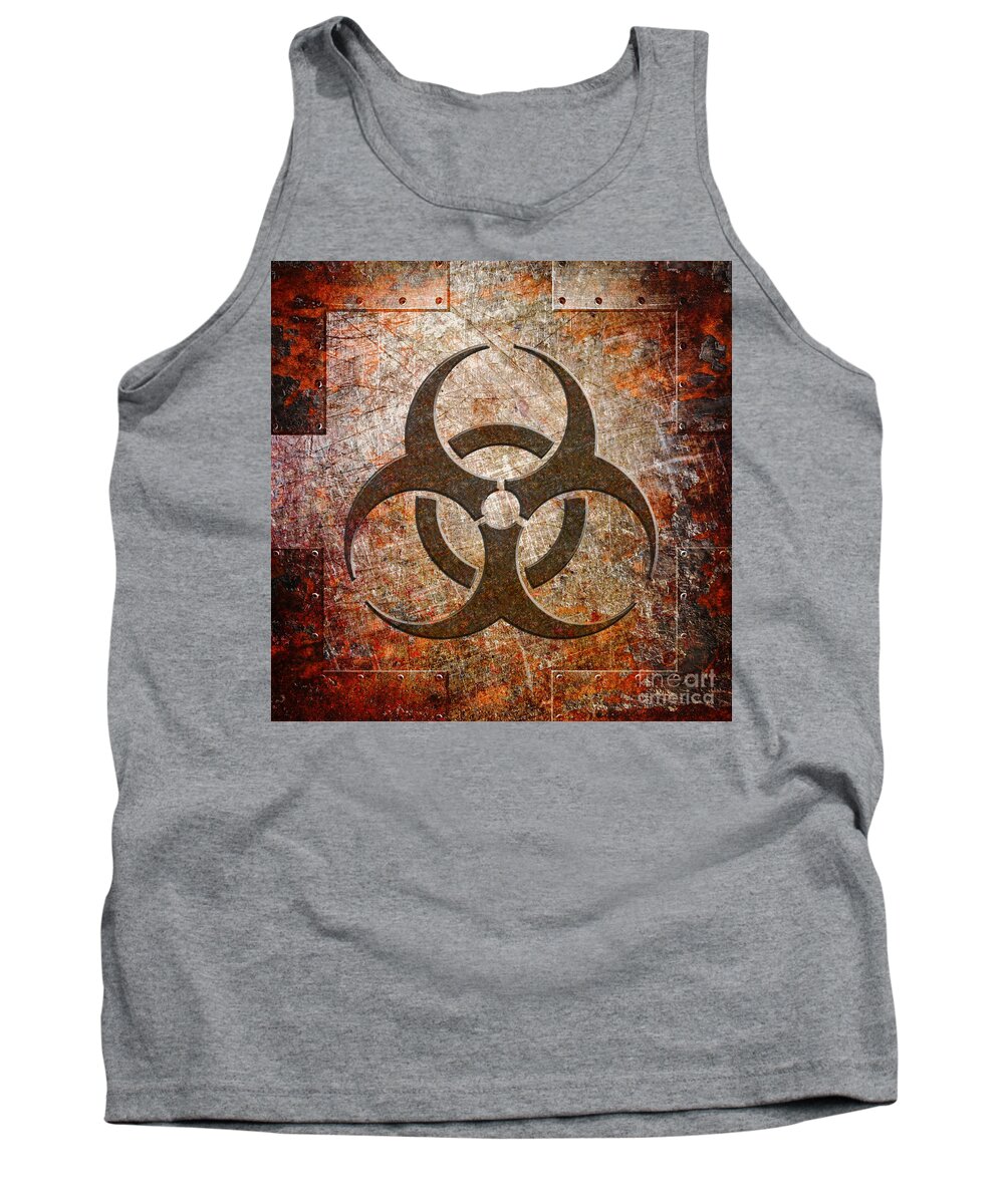 Bio Hazard Tank Top featuring the digital art Contagion by Fred Ber
