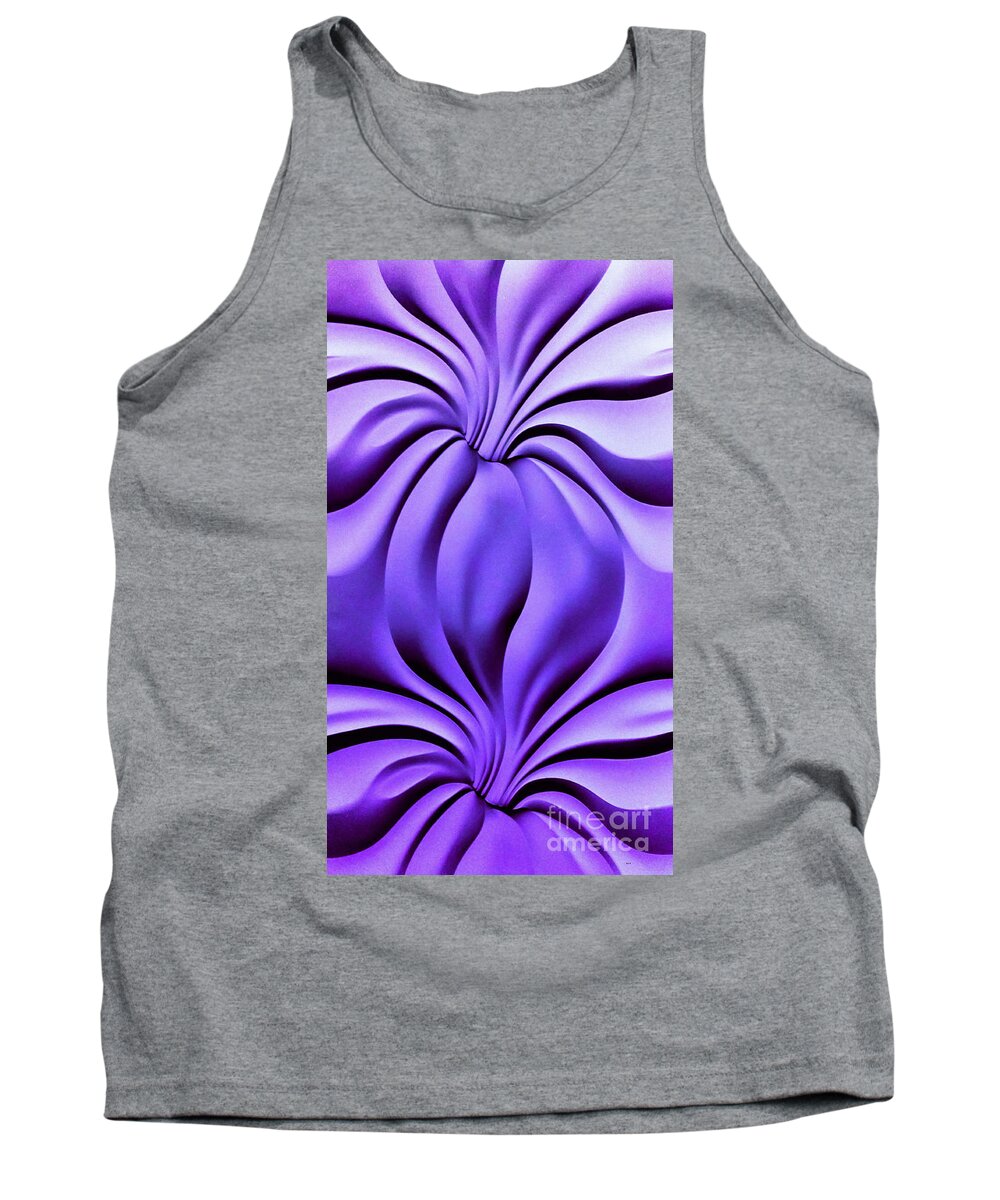 Purple Tank Top featuring the photograph Contemplation in Purple by Roberta Byram