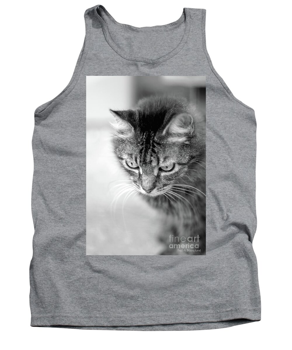 Animal Tank Top featuring the photograph Contemplation by Todd Blanchard