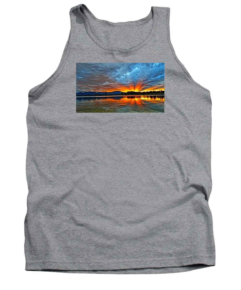 Sunset Tank Top featuring the photograph Cool Nightfall by Eric Dee