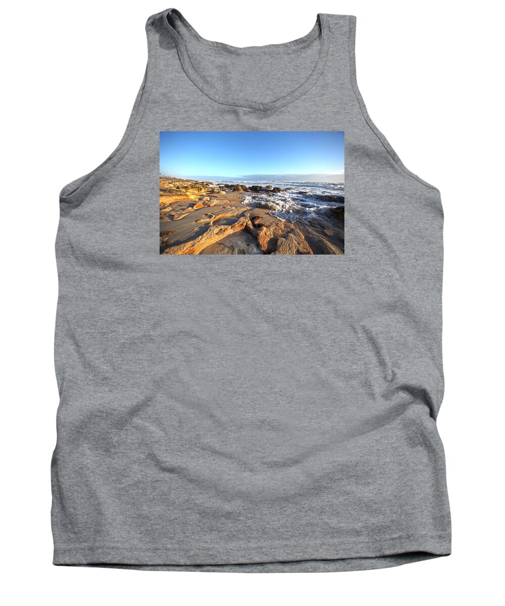 Sun Tank Top featuring the photograph Coquina Carvings by Robert Och