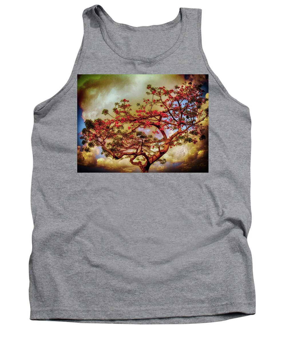 Trees Tank Top featuring the photograph Coral Tree by Joseph Hollingsworth