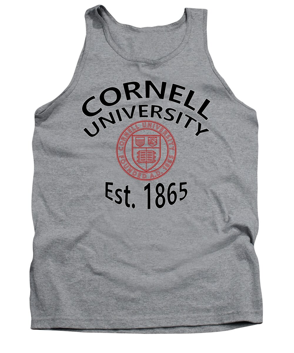 Cornell University Tank Top featuring the digital art Cornell University Est 1865 by Movie Poster Prints