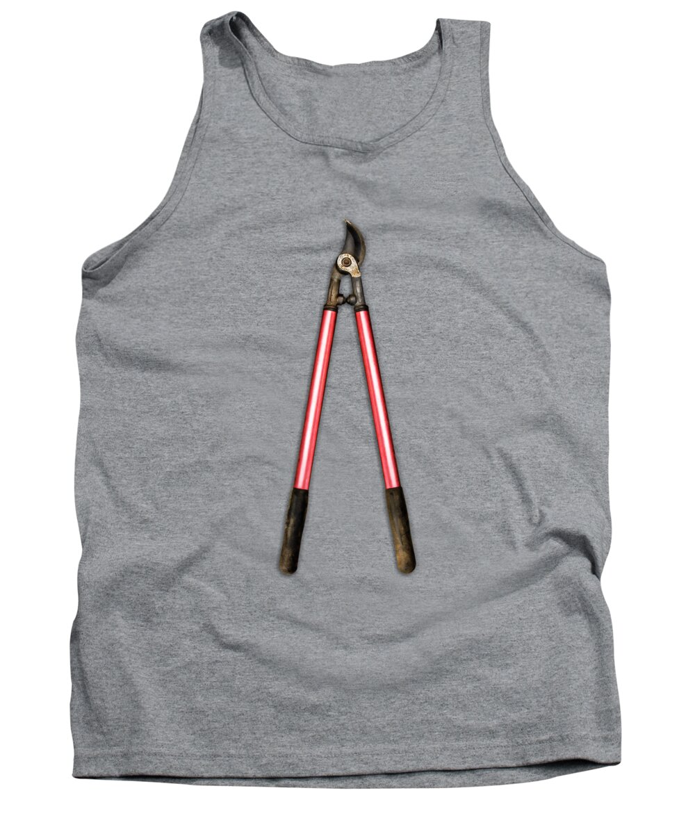 Art Tank Top featuring the photograph Corona Loppers on BW Wood by YoPedro