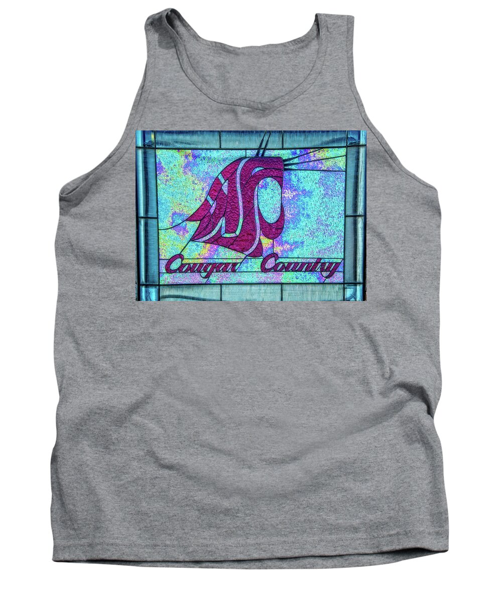 Cougar Tank Top featuring the photograph Cougar Country Window by Ed Broberg