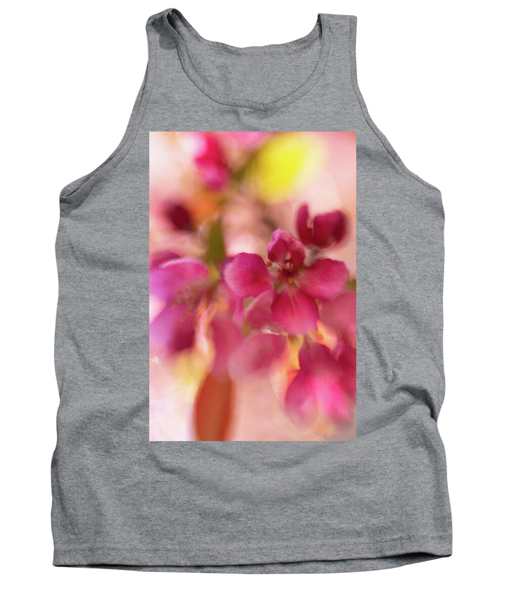Flower Tank Top featuring the photograph Crabapple Pink by Pamela Taylor