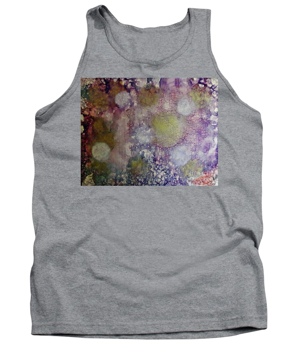 Alcohol Tank Top featuring the painting Cracked Lights by Terri Mills