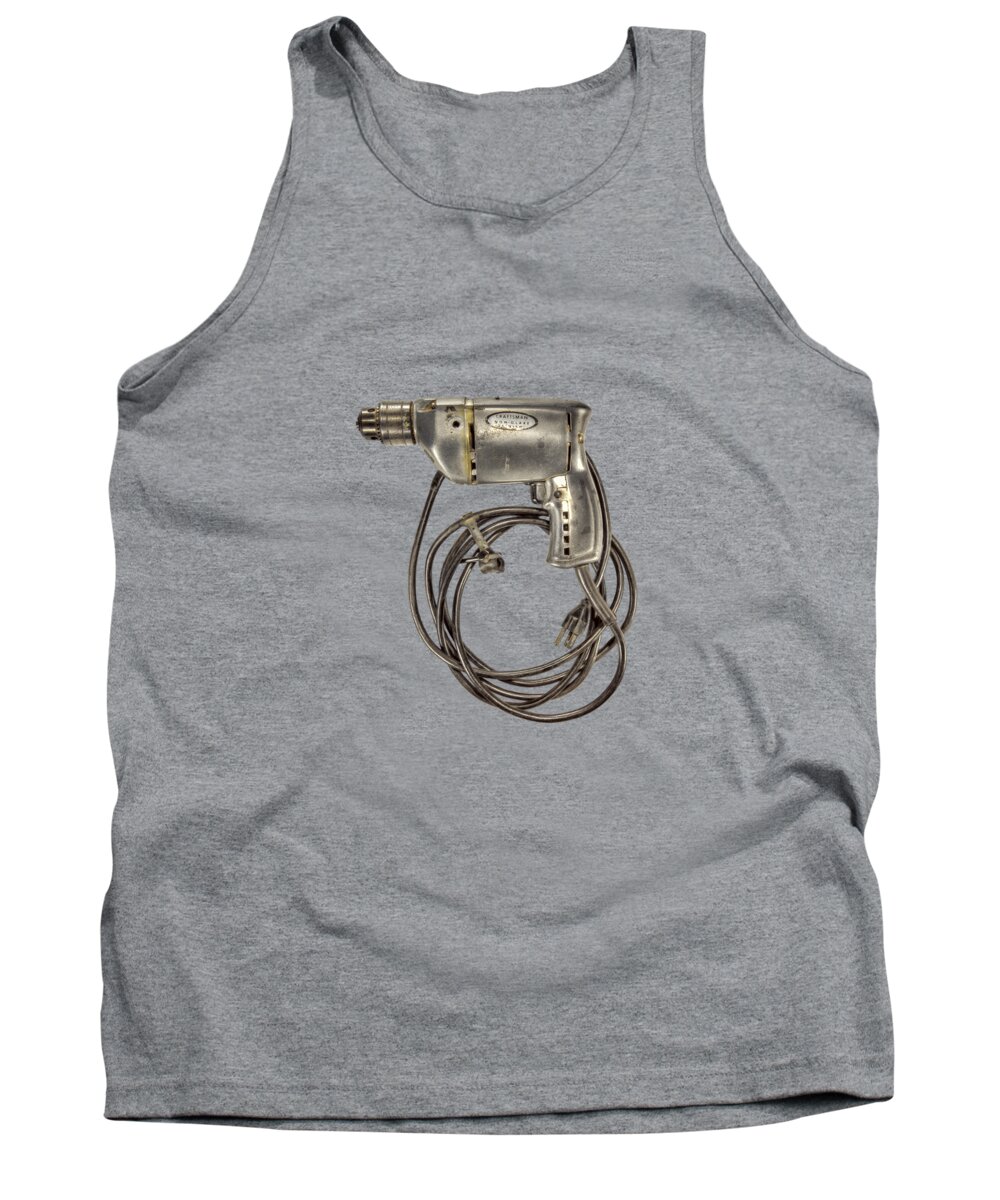 Antique Tank Top featuring the photograph Craftsman Drill Motor Left Side by YoPedro