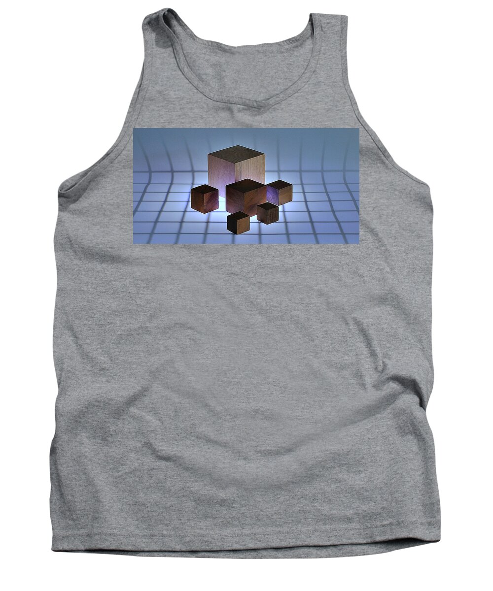 Cube Tank Top featuring the photograph Cubes by Mark Fuller