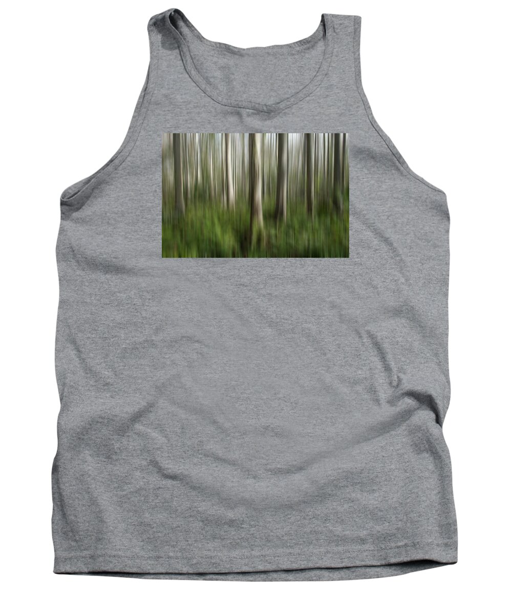 Abstracts Tank Top featuring the photograph Cypress Tress Digital Abstracts Motion Blur by Rich Franco