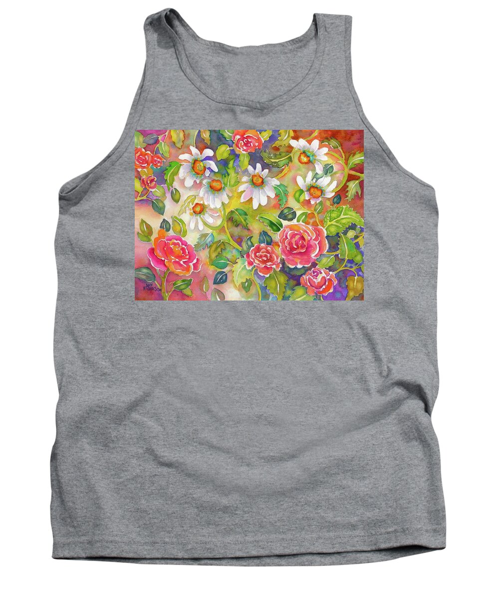 Watercolor Tank Top featuring the painting Dance by Ann Nicholson