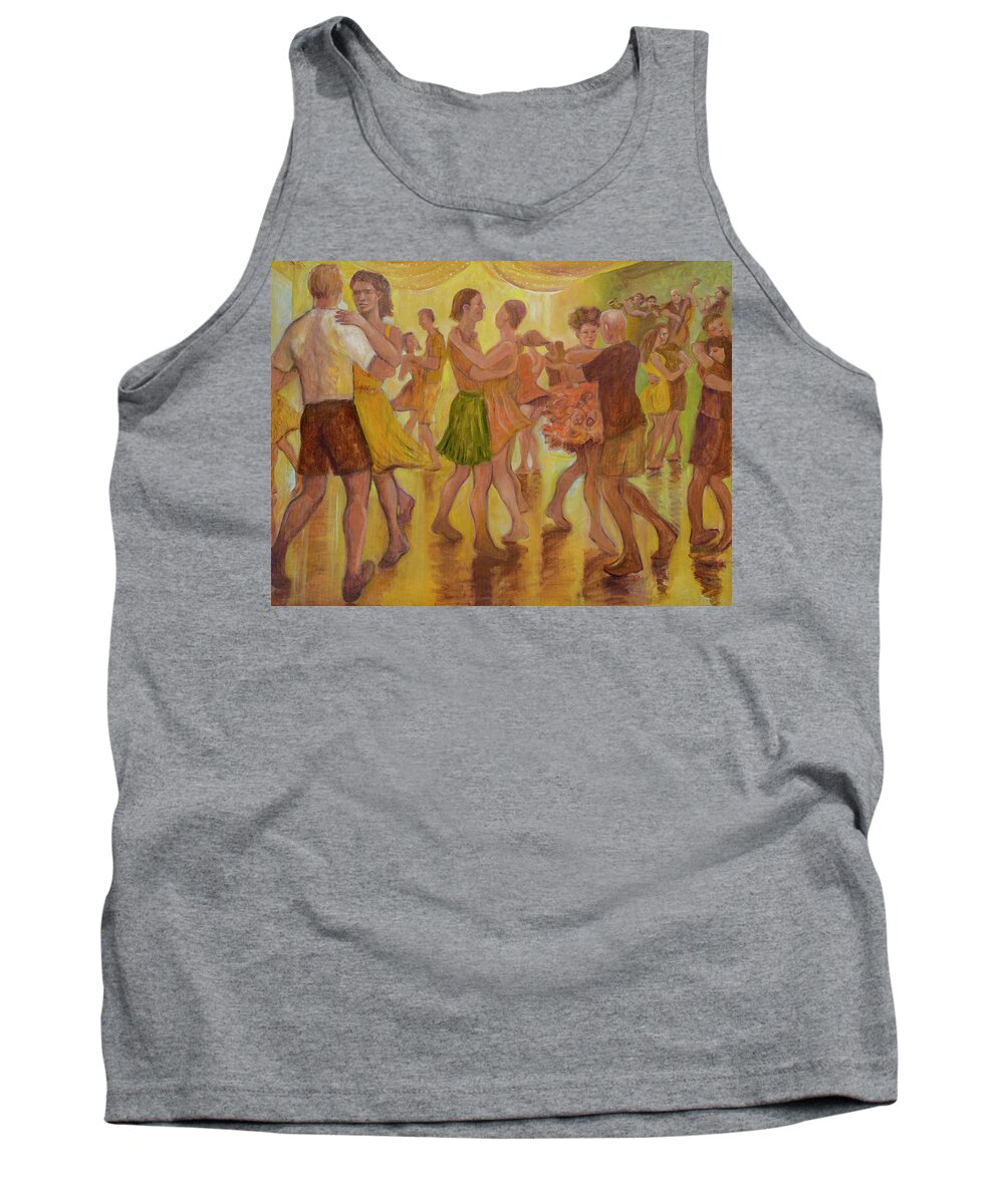 Painting Tank Top featuring the painting Dance Trance by Laura Lee Cundiff