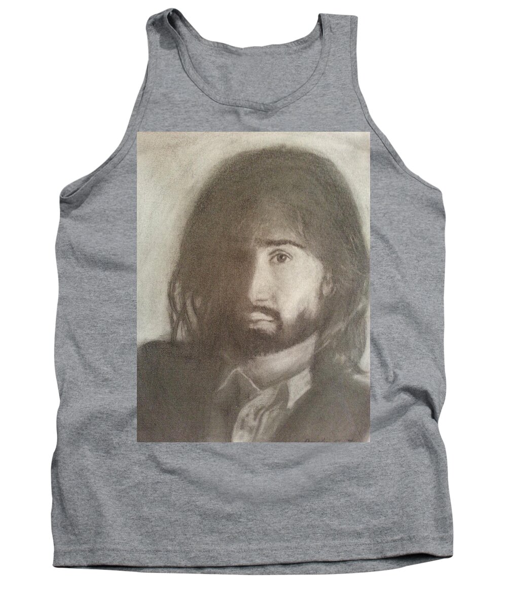 Danny Tank Top featuring the drawing Danny by Amelie Simmons