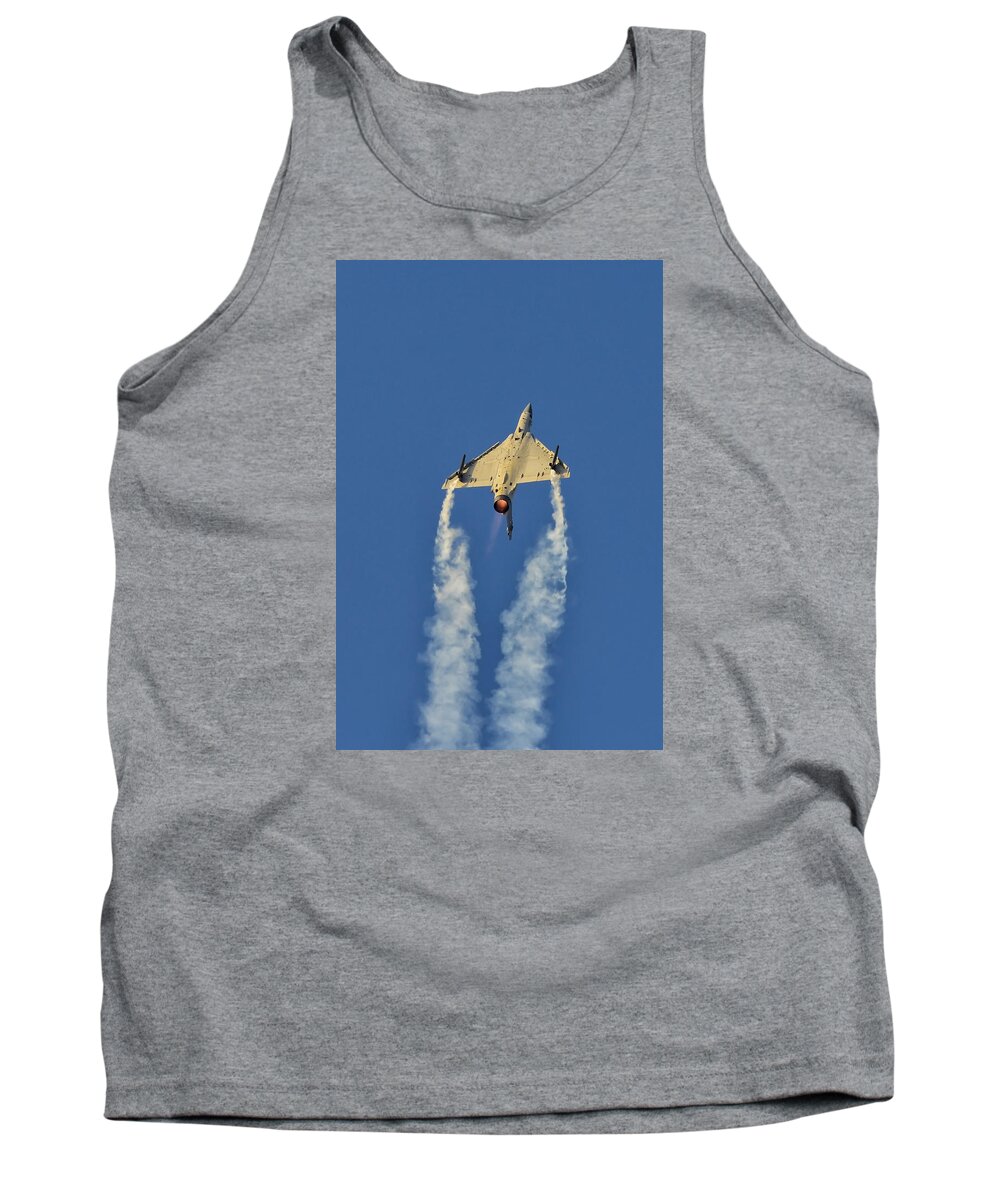 French Air Force Tank Top featuring the photograph Dassault Mirage 2000 at Al Ain Air Show, UAE by Ivan Batinic
