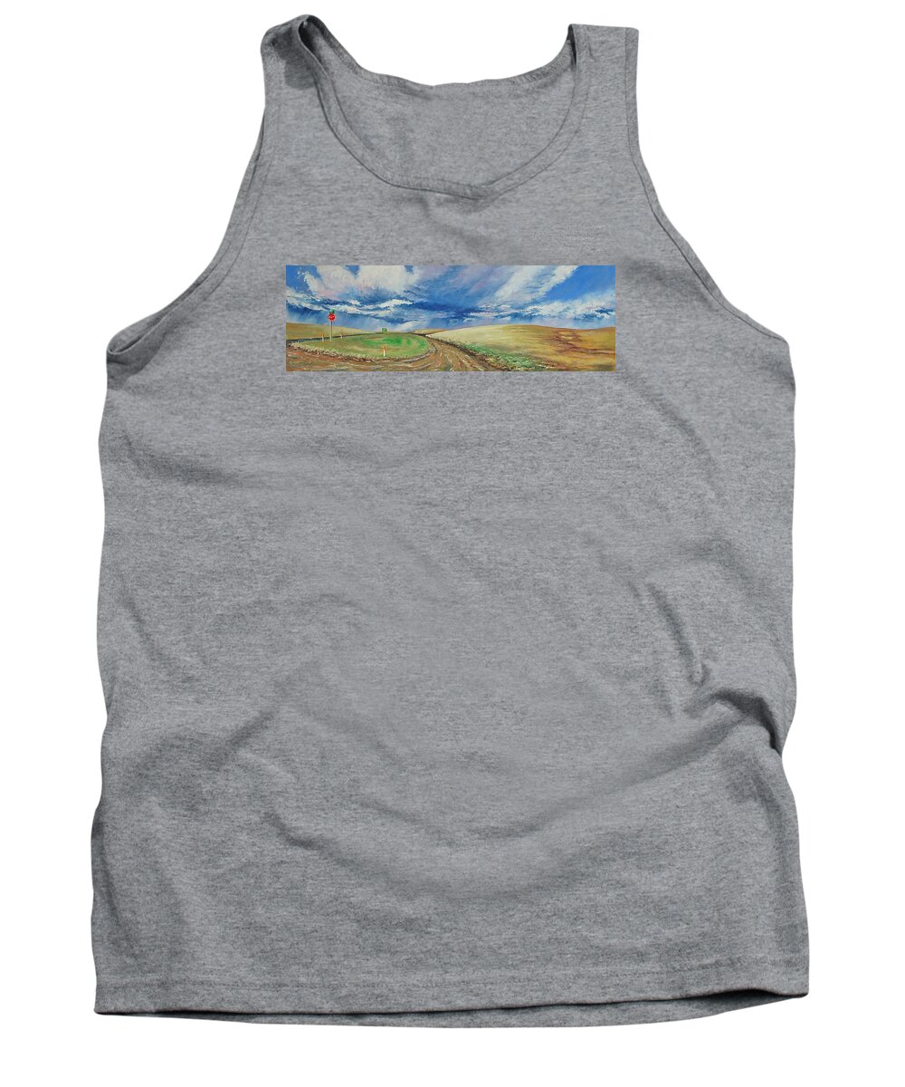 Landscape Tank Top featuring the painting Davenport by Lynne Haines