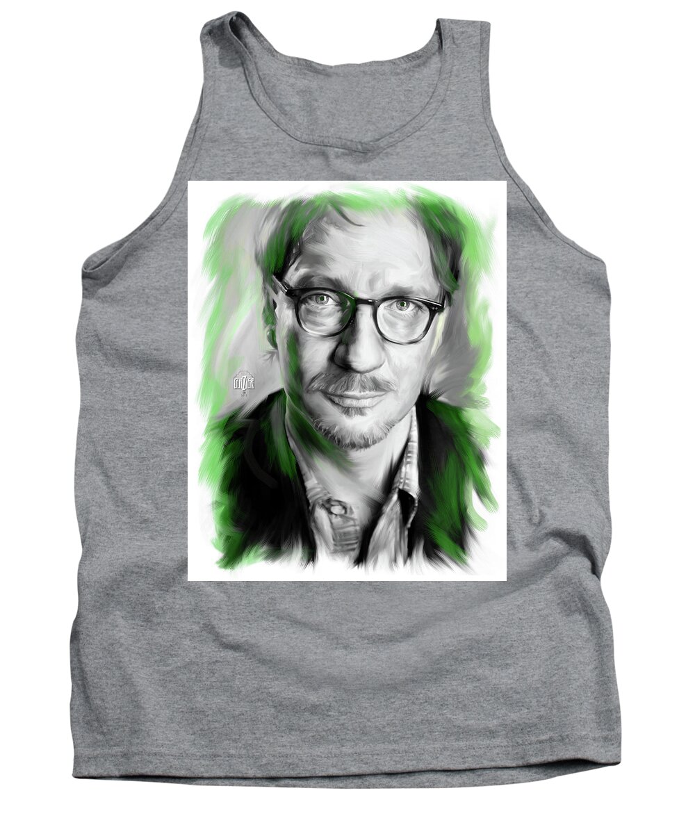 Remus Lupin Tank Top featuring the digital art David Thewlis as Remus Lupin by Garth Glazier
