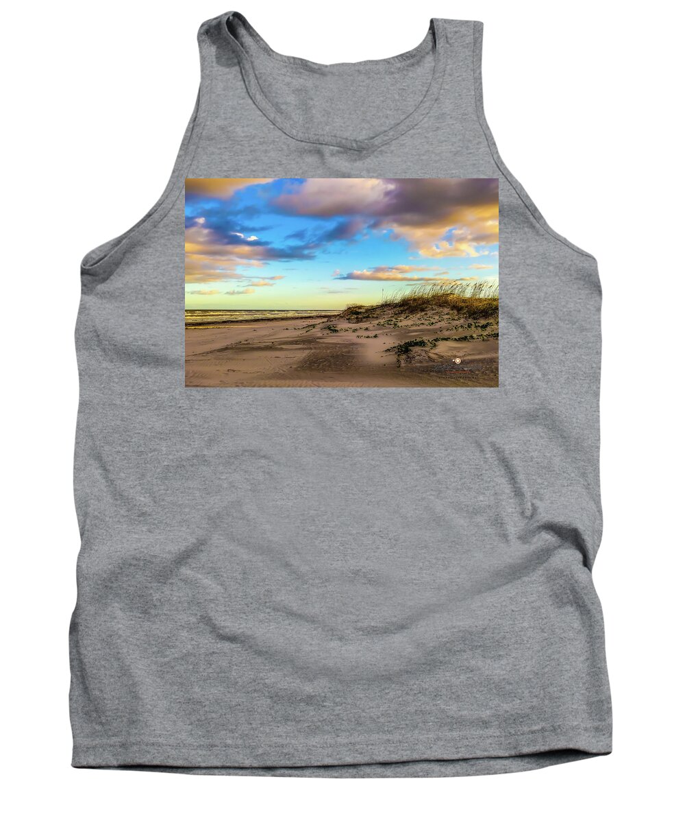 Beach Tank Top featuring the photograph Dunes at Dawn by Joseph Desiderio