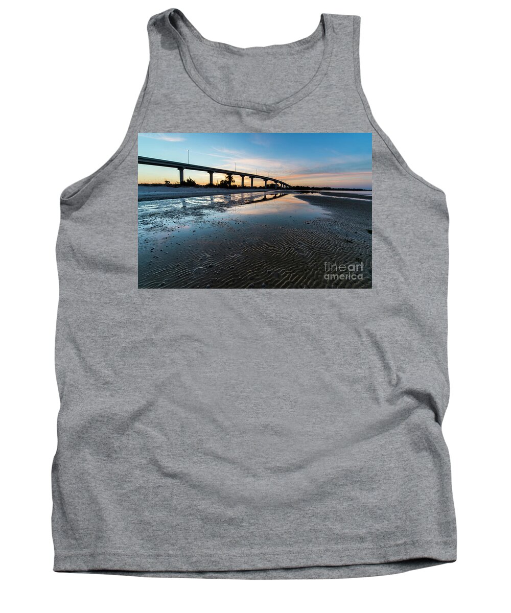 Cape San Blas Tank Top featuring the photograph Dawn over Port St. Joe by Twenty Two North Photography