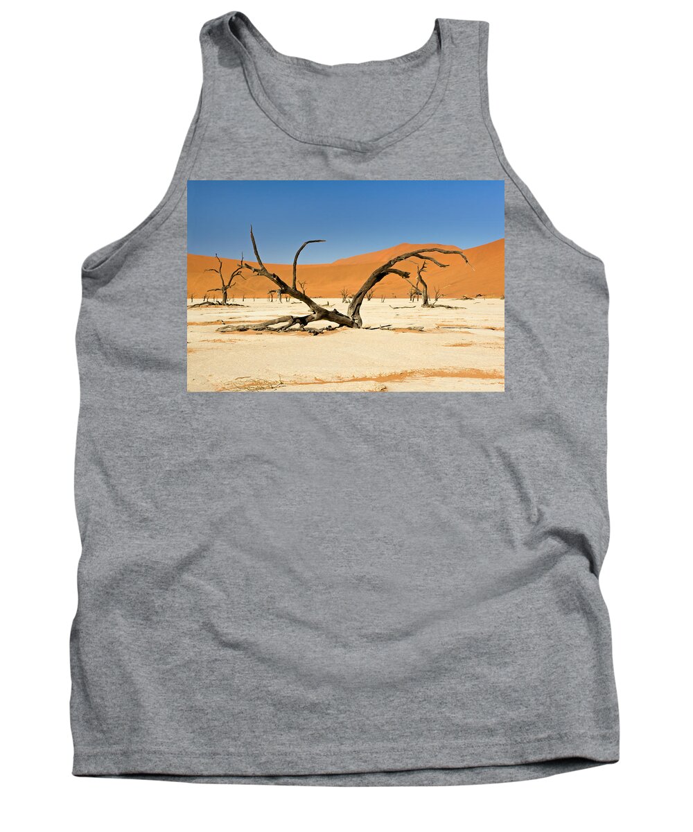 Tree Tank Top featuring the photograph Deadvlei with Tree by Aivar Mikko