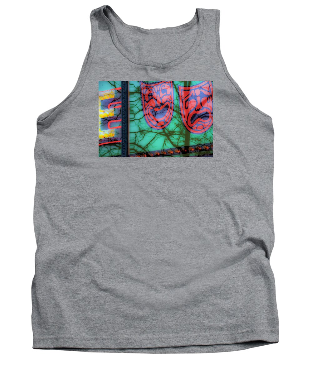 Tank Top featuring the photograph Dionysus Comedy and Tragedy v3 by Raymond Kunst
