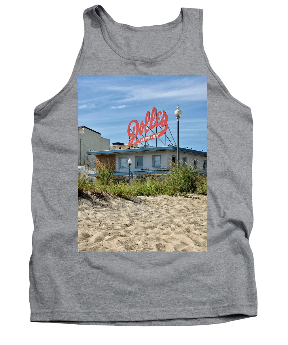 Dolles Tank Top featuring the photograph Dolles from the Beach - Rehoboth Beach Delaware by Brendan Reals