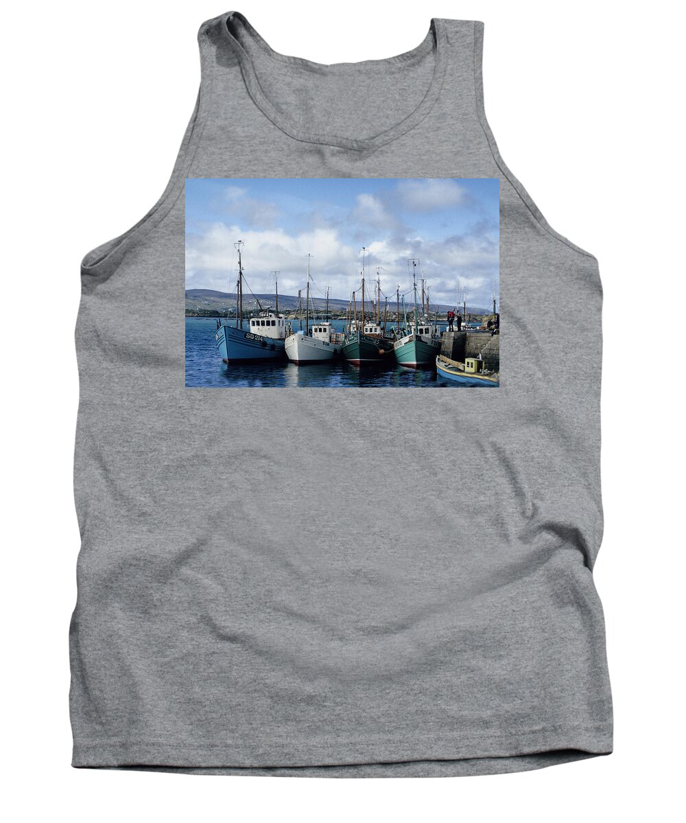 Fishing Boats Ireland Tank Top featuring the photograph Donegal Fishing Port by John Farley