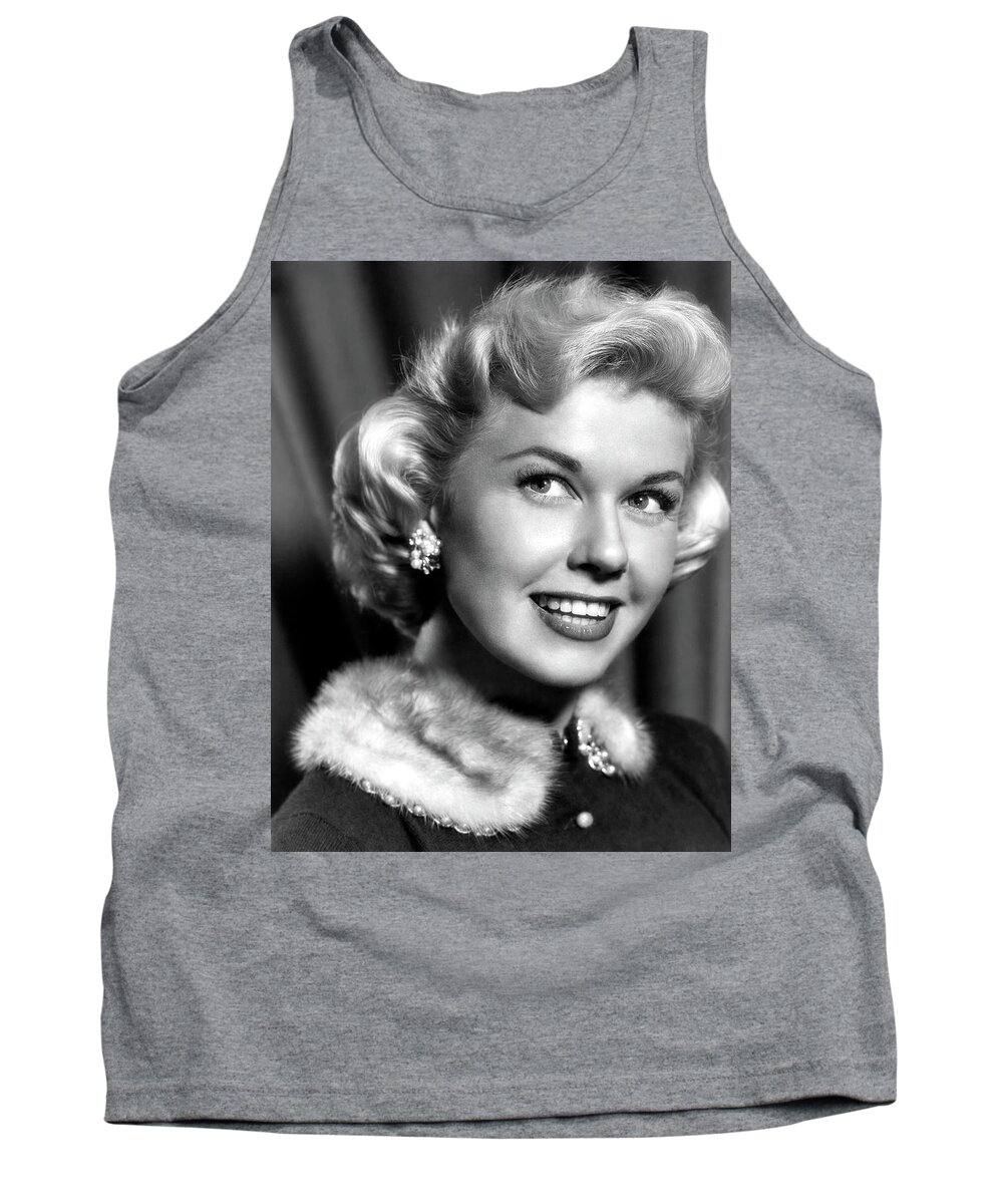 Doris Day By The Llight Of The Silvery Moon 1953 Tank Top featuring the photograph Doris Day By the light of the silvery moon 1953 by David Lee Guss