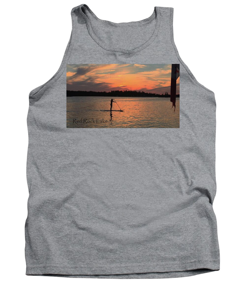 Doug Hobson Tank Top featuring the photograph Doug Hobson, Red Rock Lake by Tom Janca