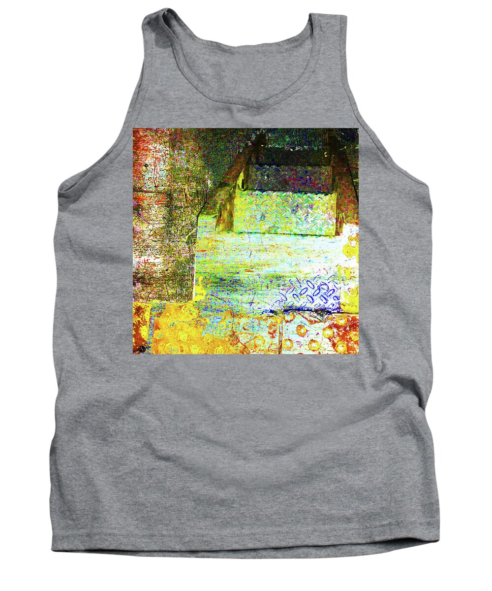 Stairs Tank Top featuring the mixed media Down by Tony Rubino