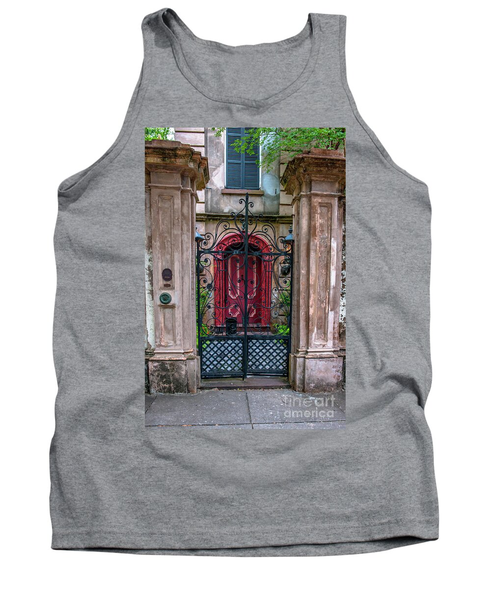 Legare Street Tank Top featuring the photograph Downtown Charleston Architecture by Dale Powell