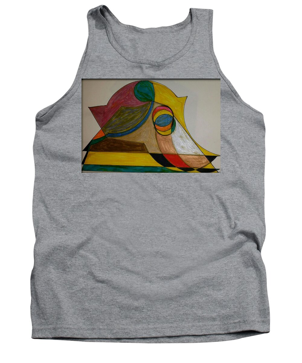 Geometric Art Tank Top featuring the glass art Dream 2 by S S-ray