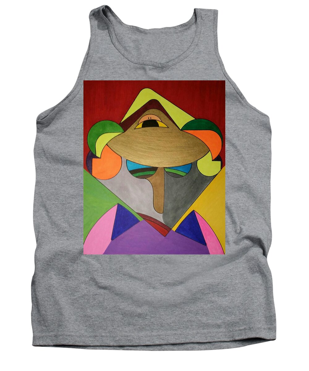 Geo - Organic Art Tank Top featuring the painting Dream 331 by S S-ray