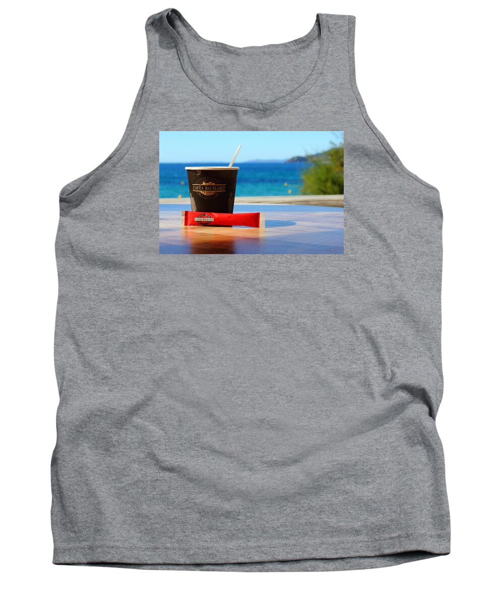 Coffee Tank Top featuring the photograph Drink it in by Richard Patmore
