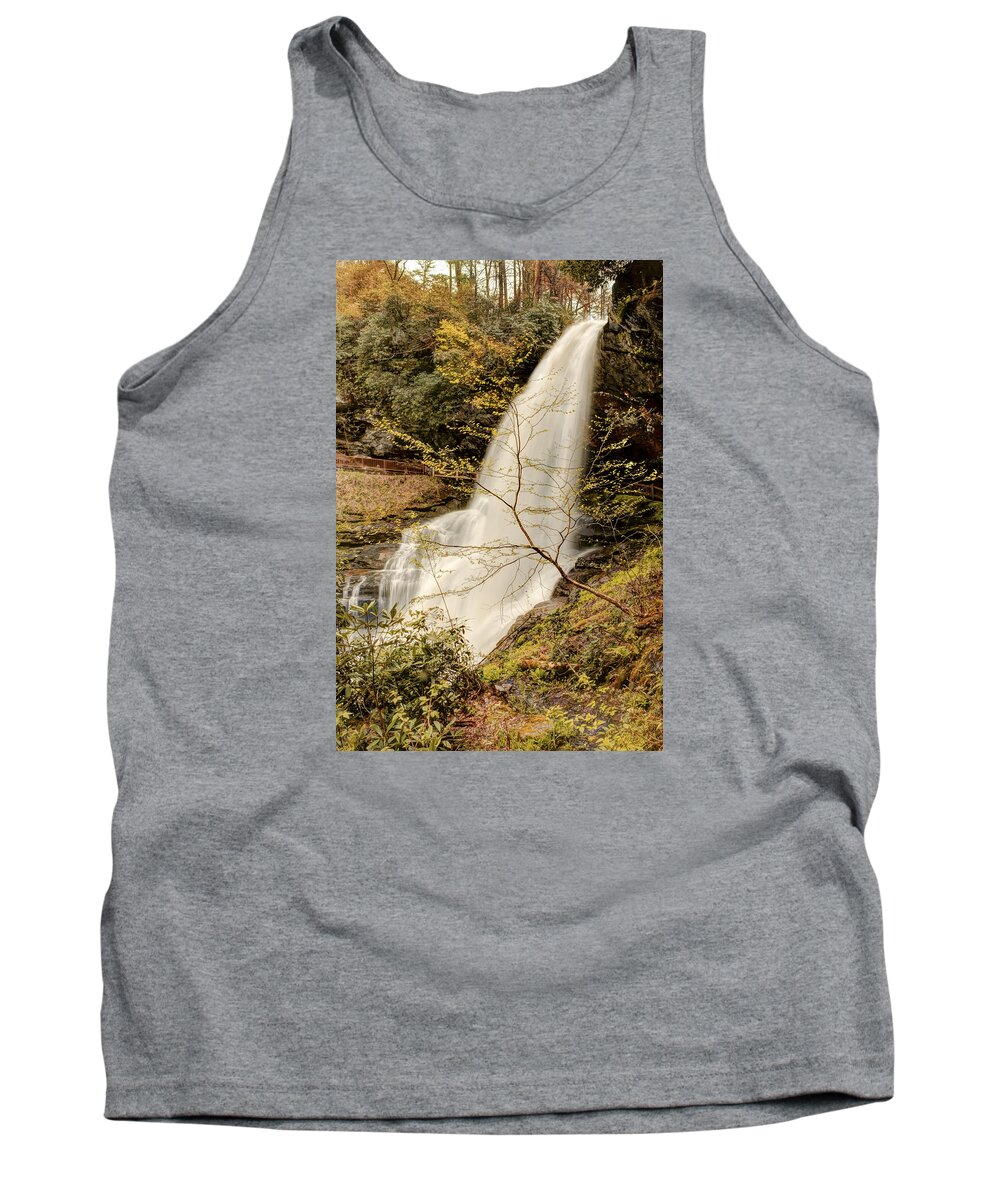 Pennysprints Tank Top featuring the photograph Dry Falls in North Carolina by Penny Lisowski