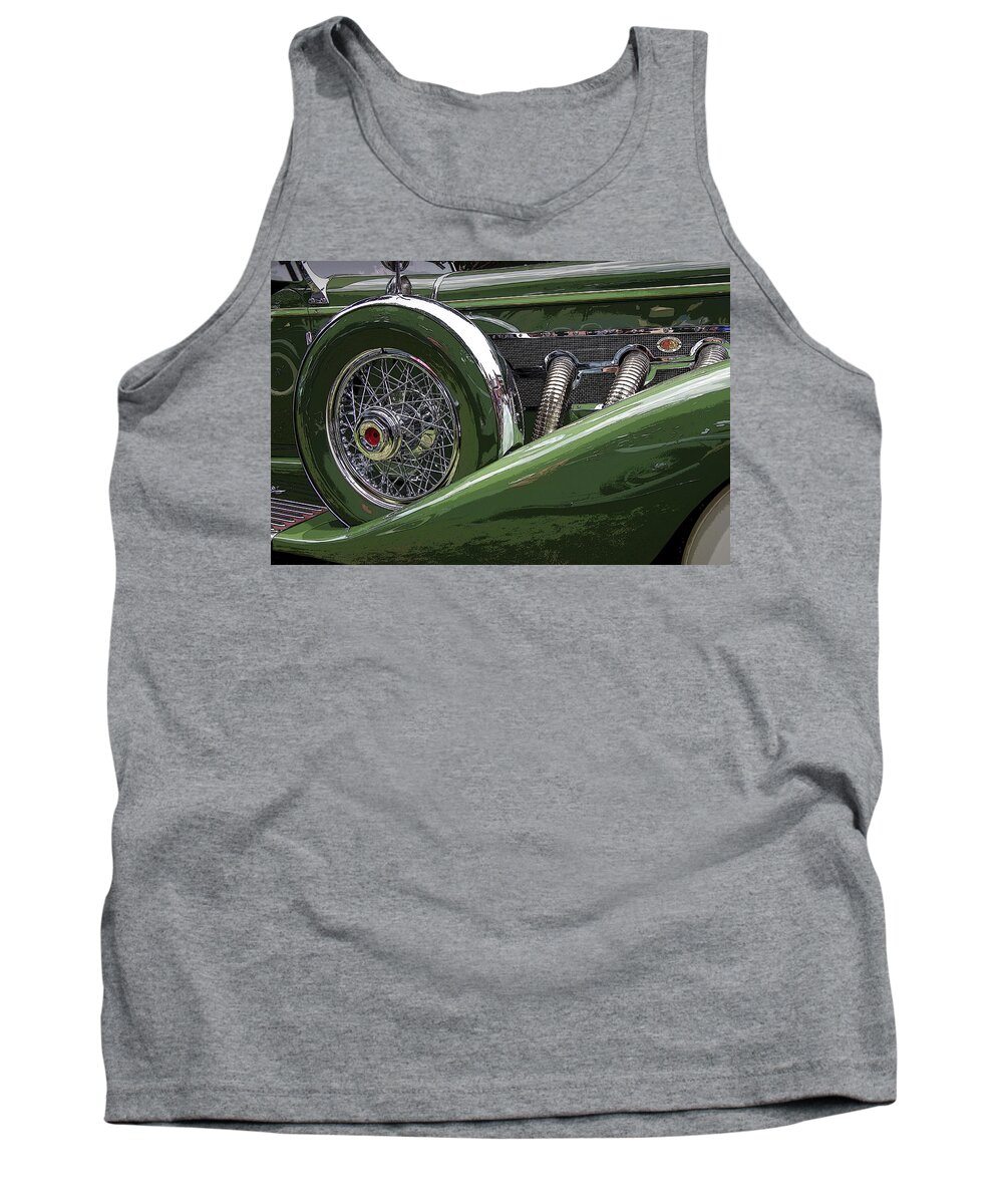 Car Tank Top featuring the photograph Duesenberg by Jim Mathis